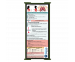 WhiteCoat Clipboard® Trifold - Army Green Respiratory Therapy Edition